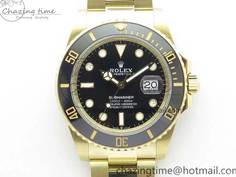 MiroTime 0113 Submariner 41mm 126613 LN YG BP Maker Best Edition Black Dial on YG Bracelet OnTrend 2573